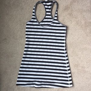 Lululemon striped racerback tank top